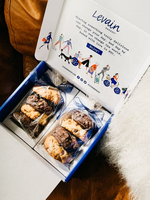 Boîte d'emballage en papier écologique de luxe pour pâtisserie, glissière, pour gâteaux, beignets, sushis, brownies, biscuits, avec inserts, best-seller en gros
