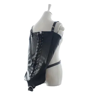 Черная женская сексуальная обтягивающая сумка на шнуровке кожаная обтягивающая наручная повязка регулируемые наручники сексуальный бондаж для пар