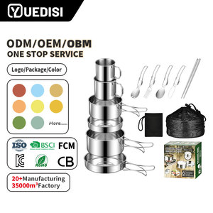 Yuedisi Pentole da Cucina in Acciaio Inox 304 Economiche all'Ingrosso, Set di Pentole per Zuppe e Brodi, Set da Campeggio - Product Image 1