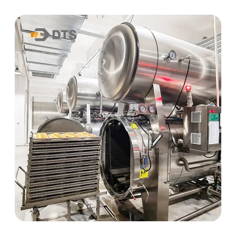Wateronderdompeling Grote Capaciteit Zakje Voedsel Retort Machine Vleessterilisator Autoclaaf