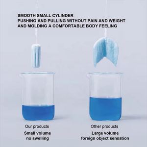 Tampons en coton biologique très demandés, confortables au toucher soyeux, <span class=keywords><strong>mini</strong></span>, emballés, avec applicateur super absorbant pour femmes - Product Image 4