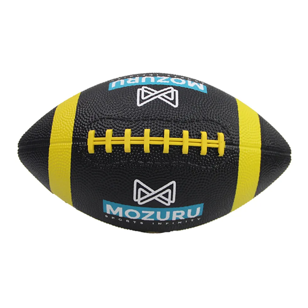 Großhandel mehrfarbige aufblasbare Rugby bälle aus erhöhtem Gummi Amerikanische Fußbälle für internat ionales offizielles Spiel