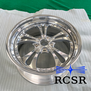RCSR Custom 2 Stück polnische Chrom geschmiedete Räder 5x114.3 Deep Lip T6061 Aluminium legierung 17-22 23 24 26 Zoll für Nissan Toyota - Product Image 5