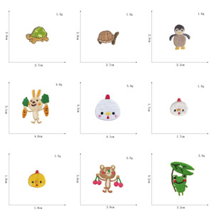Kawaii Iron on Embroidery Cartoon Chick Pig Patch for Kid's Clothes - Product Image 3