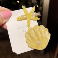 YI YHJ Gros Accessoires De Cheveux Pour Filles Femmes Shell Étoile De Mer Bec De Canard Clips Pince À Cheveux Ensemble Épingle À Cheveux Frange Clip Latéral
