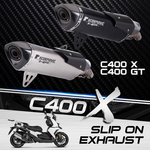 Deslizamiento para C400 <span class=keywords><strong>C400X</strong></span> <span class=keywords><strong>C400GT</strong></span> 2018-2020 Sistema completo de escape de motocicleta Escape Moto Tubo de enlace medio Silenciador de fibra de carbono - Product Image 2
