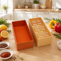 Boîtes de rangement rigides avec couvercle et base, boîte de rangement mate, kit de rouge à lèvres unique, emballage de flacon compte-gouttes pour sérum cosmétique, boîtes cadeaux