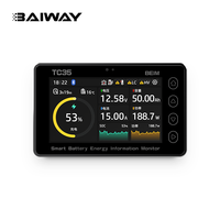 Probador de Baterías Digital BW-TC35 8-80V 50A, Medidor de Voltaje, Corriente y Coulombios para Monitor de Batería BT WiFi con Indicador de Capacidad