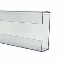 Usine personnalisé en plastique PVC C-Channel Clip-In billet moulage fil étagère porte-étiquette bande bande de données pour étagère de supermarché