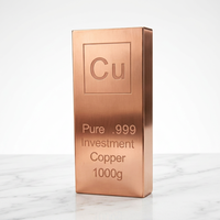 Meilleur prix, barre de cuivre industrielle carrée pure à 99,9 % de 1 kg avec services de découpe, pliage et soudage