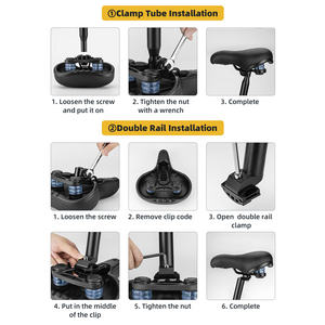 <span class=keywords><strong>Selle</strong></span> <span class=keywords><strong>de</strong></span> <span class=keywords><strong>vélo</strong></span> confortable universelle <span class=keywords><strong>de</strong></span> remplacement en cuir imperméable avec mousse à mémoire <span class=keywords><strong>de</strong></span> forme - Product Image 2