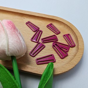 ห่วงและแถบเลื่อนสายโลหะเคลือบไนลอนปรับอุปกรณ์เสริมสำหรับชุดว่ายน้ำชุดชั้นในสายสแตนเลส8วงแหวนสำหรับบรา - Product Image 1