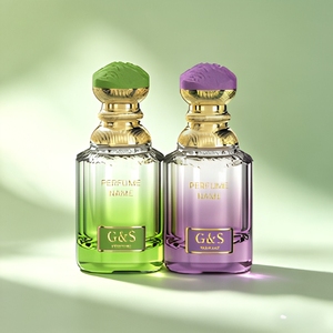 Botella de Perfume de Vidrio de Lujo de 100 ml con Forma de Montaña Nevada, Base Gruesa con Diseño Cilíndrico en el Hombro, para Suero y Crema para el Cuidado de la Piel - Product Image 1