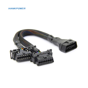 Nylon OBD2 16Pin Splitter Verlängerung kabel OBDII 1 Stecker auf 2 Buchse Verlängerung kabel Adapter - Product Image 1