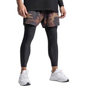 Summer New Styles Drawstring Knitted Casual Elastic Breathable Double Layer Lined <b>Board</b> Shorts Polyester Sport Shorts - Product Image 4