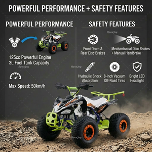 Buggy <span class=keywords><strong>de</strong></span> Playa <span class=keywords><strong>de</strong></span> 125cc y 4 Tiempos, Vehículo Todoterreno <span class=keywords><strong>de</strong></span> 4 Ruedas, 50km/h, Cuatriciclo a Gasolina, Precio <span class=keywords><strong>de</strong></span> Mayorista, Máxima Rentabilidad, OEM, ODM, Gran Venta - Product Image 5