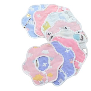 Baberos de algodón para niñas, 25x26cm, baberos de algodón puro para bebés y niños pequeños - Product Image 5