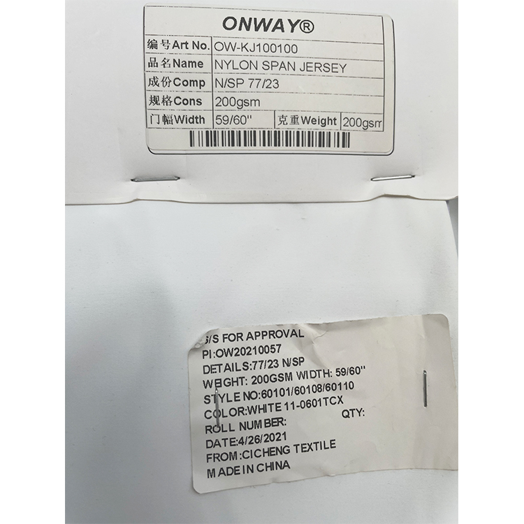 Высокое качество 77% Нейлон 23% спандекс ткань, тянущаяся в 4 направлениях, Йога Леггинсы спортивный бюстгальтер из нейлона и спандекса, трикотажная ткань