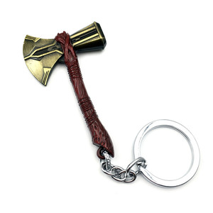 <span class=keywords><strong>Thor</strong></span> martillo llavero hacha arma Metal llaveros colgante llavero recuerdos película joyería regalo al por mayor - Product Image 5