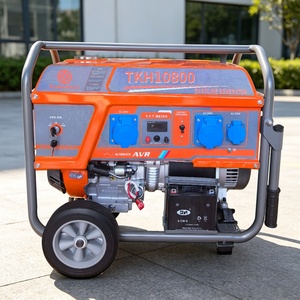 เครื่องกำเนิดไฟฟ้าเบนซินจากโรงงานจีน 7.5KW 8KW ระบายความร้อนด้วยอากาศ พร้อมตัวเลือกมือหมุนหรือสตาร์ทไฟฟ้า - Product Image 1