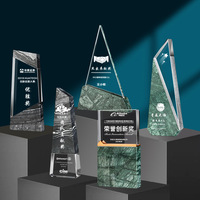 Trophée de base en marbre Transparent de haute qualité sculpté Souvenir cadeau cristal prix et trophée