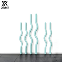 Barre de musculation XLAN en silicone durable, légère et antidérapante, idéale pour le Pilates, le yoga et l'entraînement de force, unisexe et portable.