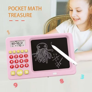 Tablette d'écriture LCD pour enfants, tableau de dessin anglais, machine d'apprentissage des mathématiques, calculatrice, machine d'arithmétique mentale, jouet éducatif - Product Image 5