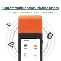 Pemindai Printer Wifi ponsel Mini, baru PDA Q8 memperpanjang sistem Android 8.1 dengan 3G Internet seluler dan penerimaan 58mm