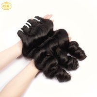 Mechones de Cabello Humano Virgen Indio Natural con Ondas Sueltas, Cabello Sin Procesar de un Solo Donante