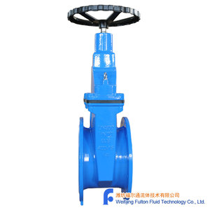 Vanne à opercule en fonte ductile à joint souple avec volant DN300 PN10 GGG40 Certifiée GSK & WRAS EN558 Série 14 F4 DN300 PN10 Design Acc. - Product Image 1