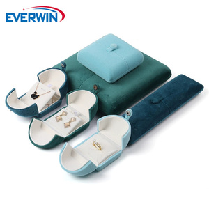 EVERWIN Custom <b>Jewelry</b> Box Elegant <b>Jewelry</b> Gift <b>Boxes</b> Velvet Lining Rings Earrings <b>Necklaces</b> Bangle <b>Jewelry</b> Packaging Box - Product Image 1