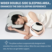 Oreiller de sommeil latéral orthopédique ergonomique oreiller de sommeil pour l'estomac cervical mousse à mémoire de forme et taie d'oreiller amovible