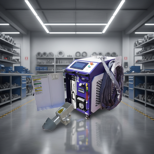 Máquina de Soldadura Láser de Fibra Portátil de Alta Precisión 4 en 1 con Corte de Metal y Refrigeración por Agua Personalizable - Product Image 1