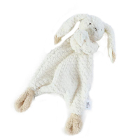 Adorable lapin de sécurité fait à la main pour nouveau-nés, apaise, super doux, couverture de confort pour bébé, jouet en peluche animal lapin, doudou lapin, CE CPC