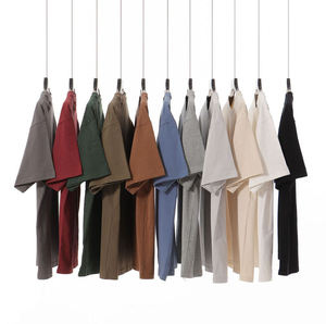 เสื้อยืดโอเวอร์ไซส์แบบยูนิเซ็กซ์ขายส่ง - คุณภาพสูง 300gsm ผ้าฝ้าย 100% เนื้อหนาหรูหรา ไซส์พลัส ถักทอ รับสกรีนโลโก้ - Product Image 2