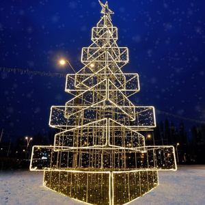 Produit bon marché Décoration lumineuse Imperméable Arbre <span class=keywords><strong>de</strong></span> <span class=keywords><strong>Noël</strong></span> Lumières 3D Street Motif Light - Product Image 3