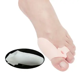 Gel de silicone para corretor de polegar protetor de dedo pequeno separador de valgus alisador de dedo ferramenta almofadas de alívio para cuidados com os pés