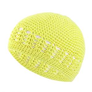 Venta al por mayor de fábrica, gorro de ganchillo tejido de algodón para hombre, gorro de oración religioso musulmán, Islam Kufi - Product Image 2