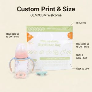 Bolsas <span class=keywords><strong>de</strong></span> Esterilización Portátiles Personalizadas <span class=keywords><strong>para</strong></span> Biberones - Bolsas Esterilizadoras a Vapor <span class=keywords><strong>para</strong></span> <span class=keywords><strong>Microondas</strong></span> <span class=keywords><strong>para</strong></span> Tetinas, Chupetes y Accesorios <span class=keywords><strong>de</strong></span> Alimentación - Product Image 1