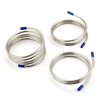 Tube d'échangeur de chaleur en acier inoxydable sans soudure industriel 304/316