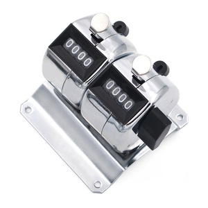 Mechanical Four Digit Metal <b>Counter</b> Stainless Steel Manual Counting 0-9999 Warehouse Passenger Flow Tracker - Product Image 5