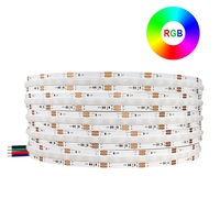 Fita led flexível regulável para mudar de cor, dc12v/24v, 3 anos de garantia, 13w, 420led, rgb, cob