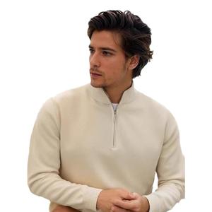 <span class=keywords><strong>Pull</strong></span> en maille <span class=keywords><strong>pour</strong></span> homme, style américain, col semi-montant zippé, en polyester et terylène, hiver, lavable en machine, coupe ajustée, robuste - Product Image 5