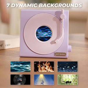 Retro Desktop Hifi per Altoparlante con Display Dinamico Fluttuante per <span class=keywords><strong>Testi</strong></span>, Modalità Rumore <span class=keywords><strong>Bianco</strong></span>, Timer Integrato, Marchio OEM, ABS - Product Image 6