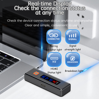 Émetteur et récepteur HDMI sans fil nouvelle génération, portée 50 m, écran LED 1080p, pour vidéo et audio, pour monterreindre sur un ordinateur portable, une TV ou une box TV