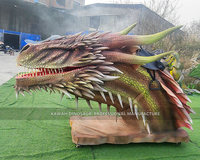 Parc Décoration Réaliste Animatronic Dragon Modèle Dragon Tête Statue Usine Sur Mesure