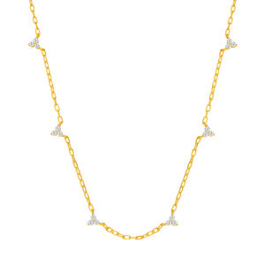 Collar de Cadena Simple Chapado en Oro de 18K, Joyería Minimalista Moderna Personalizada al por Mayor para Mujer - Product Image 1