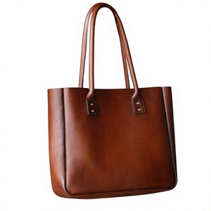Pochette minimaliste en cuir véritable unisexe grande capacité à ouverture supérieure avec bandoulière décontractée marron pour usage quotidien, sac à main zippé imperméable - Product Image 5