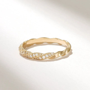 Anillo de Diamante Cultivado en Laboratorio, Moderno, Chapado en Oro Vintage, Anillo de Boda, Compromiso, Aniversario, Regalo Unisex, Minimalista, Solitario - Product Image 6