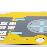Membrana de Plástico para Equipos Industriales, Placa de Identificación Metálica, Membrana con Logotipo de Tamaño Personalizado, Teclado de Membrana, Color Personalizado, Serigrafía